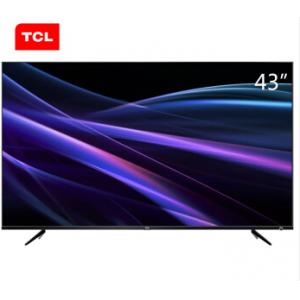 TCL 43P6 43英寸4K金属超窄边64位32核HDR人工智能LED液晶电视机