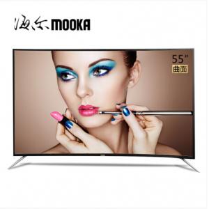 海尔模卡 （MOOKA）U55Q81J 55英寸 4K曲面安卓智能UHD高清LED液晶电视（银色/金色/黑色）