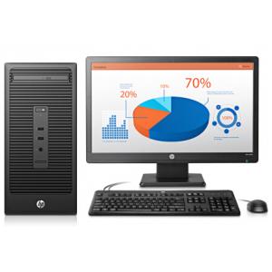 惠普（HP）ProDesk 286 G2 MT 商用台式电脑套机（i3-6100 4G 500G DVDRW Win10）20英寸+三年上门