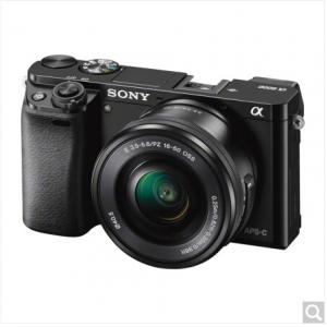 索尼（SONY）ILCE-6000L APS-C单镜头微单相机 黑色（约2430万有效像素 16-50mm镜头 a6000L/α6000）