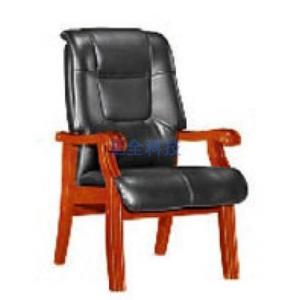 昊丰KY-6090会议椅（牛皮）黑色
