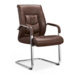 昊丰KY-1689C弓形会议椅（环保皮）咖啡色