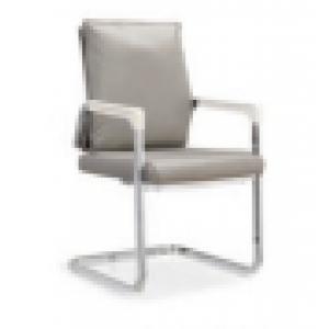 昊丰KY-A134弓形会议椅（环保皮）灰色/黑色