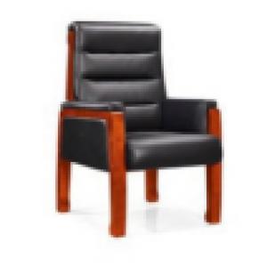 昊丰KY-008-1会议椅（环保皮）黑色