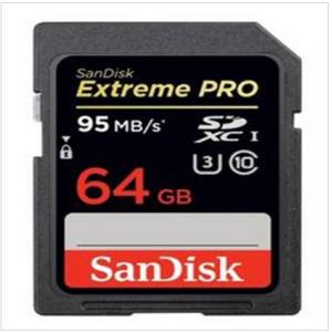  闪迪（SANDISK）64GB UHS-I 至尊超极速SDXC存储卡 读速95MB S 64G 