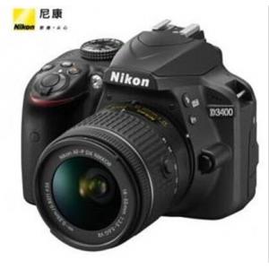 尼康 数码相机 D3400 AF-P DX 尼克尔 18-55mm f/3.5-5.6G VR防抖镜头 ） 配件：包卡读卡器清洁套装 16G卡