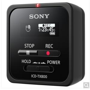 索尼 SONY ICD-TX800 数码录音播放器 内置蓝牙遥控 16G机身内存（黑）