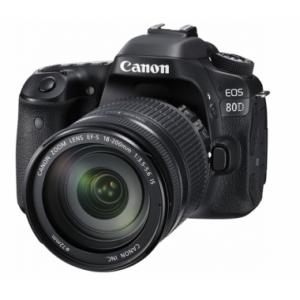 佳能（Canon）EOS 80D 单反相机 单反套机（EF-S 18-200mm单反镜头）内存卡/支架/相机包/备用电池/UV镜
