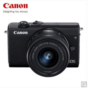佳能相机EOSM200（15-45）套机（含128G存储卡、UV镜、备用电池、相机包）
